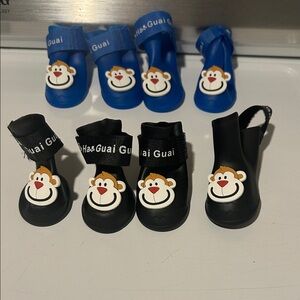 Doggie Monkey Face Shoes - Blue and Black